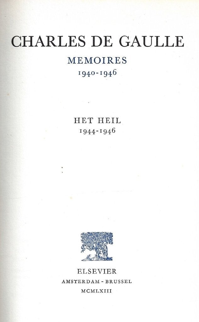 Charles de Gaulle - Memoires - 1940 - 1946, Ophalen of Verzenden, Tweede Wereldoorlog, Gelezen, Algemeen