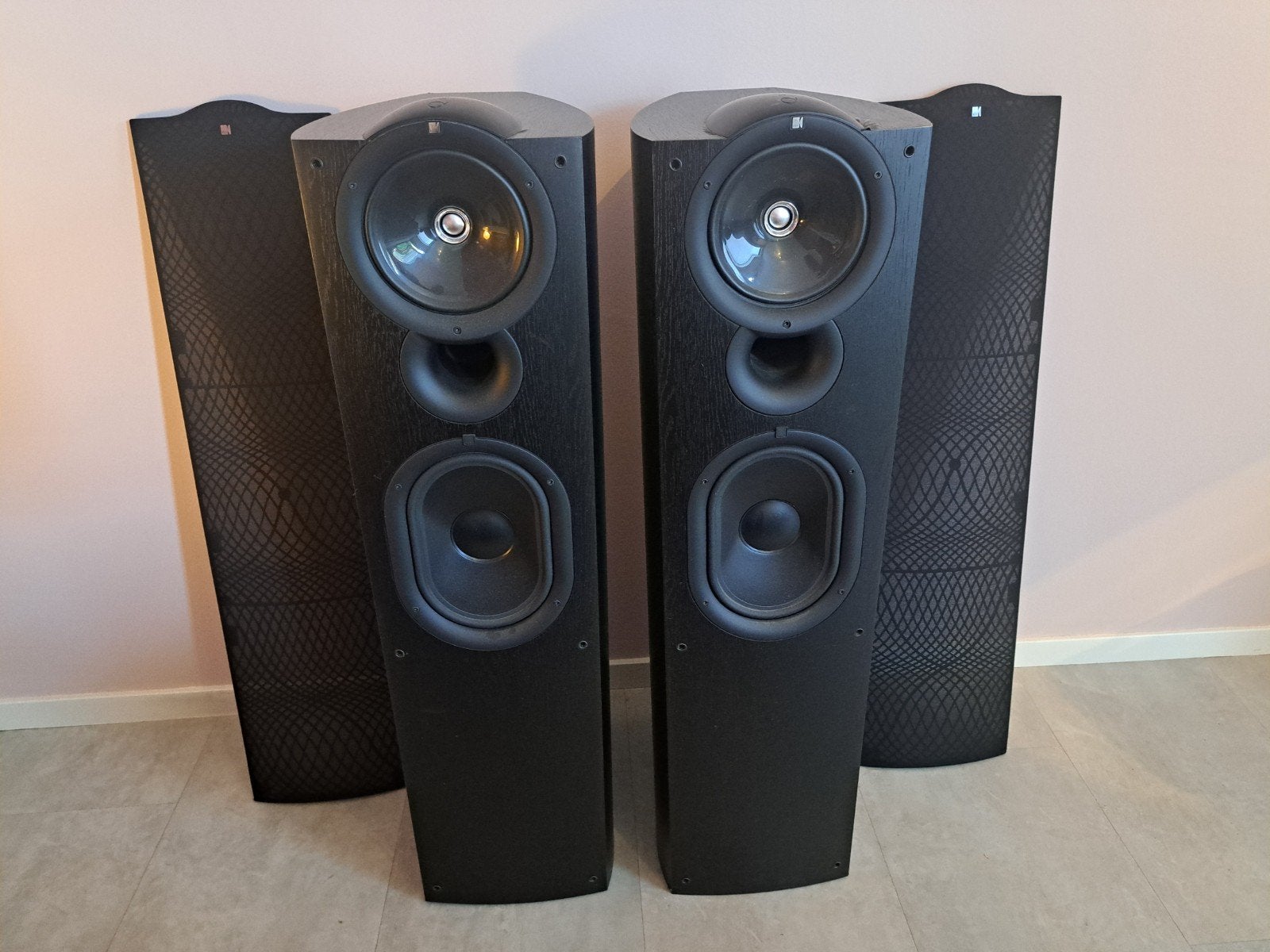 KEF Q7 Vloerstaande Luidsprekers - Zwart (Paar), Vloerstaande luidspreker, Zo goed als nieuw, Ophalen, 150 watt of meer