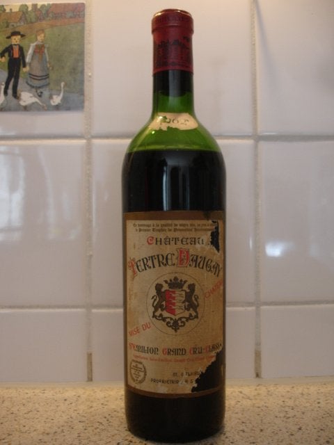 Château Tertre Daugay 1962, Saint-Émilion Grand Cru Classé, Ophalen, Frankrijk, Zo goed als nieuw, Rode wijn