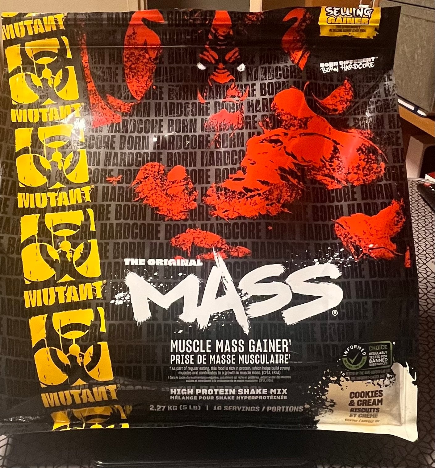Mutant Mass Gainer - Cookies & Cream 2.27kg, Sport en Fitness, Ophalen, Nieuw, Poeder of Drank