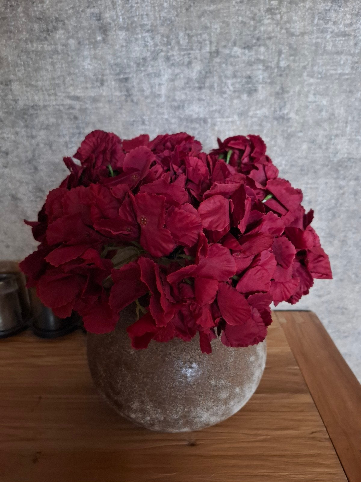 Prachtige rode kunstbloemen, Binnen, Nieuw, Ophalen of Verzenden, Boeket
