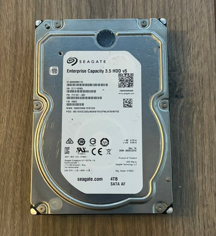 Seagate Enterprise 4TB, Ophalen of Verzenden, Gebruikt, 4TB
