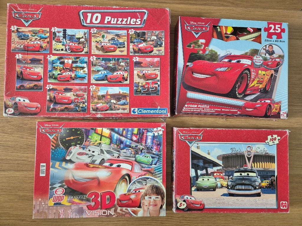 Diverse puzzels Cars, Ophalen of Verzenden, 10 tot 50 stukjes, Gebruikt, 2 tot 4 jaar