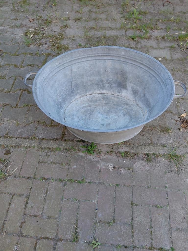 Grote zinken teil - 77x63x37 cm, Ophalen
