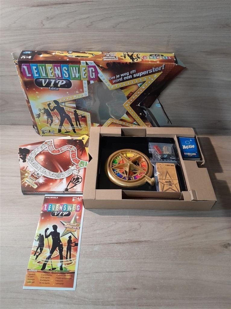 Levensweg vip editie - s6178, Hobby en Vrije tijd, Gezelschapsspellen | Bordspellen, Verzenden, Zo goed als nieuw