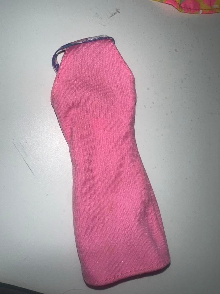 436 Vintage Barbie Jurk Roze - Zeldzaam Item, Ophalen of Verzenden, Gebruikt