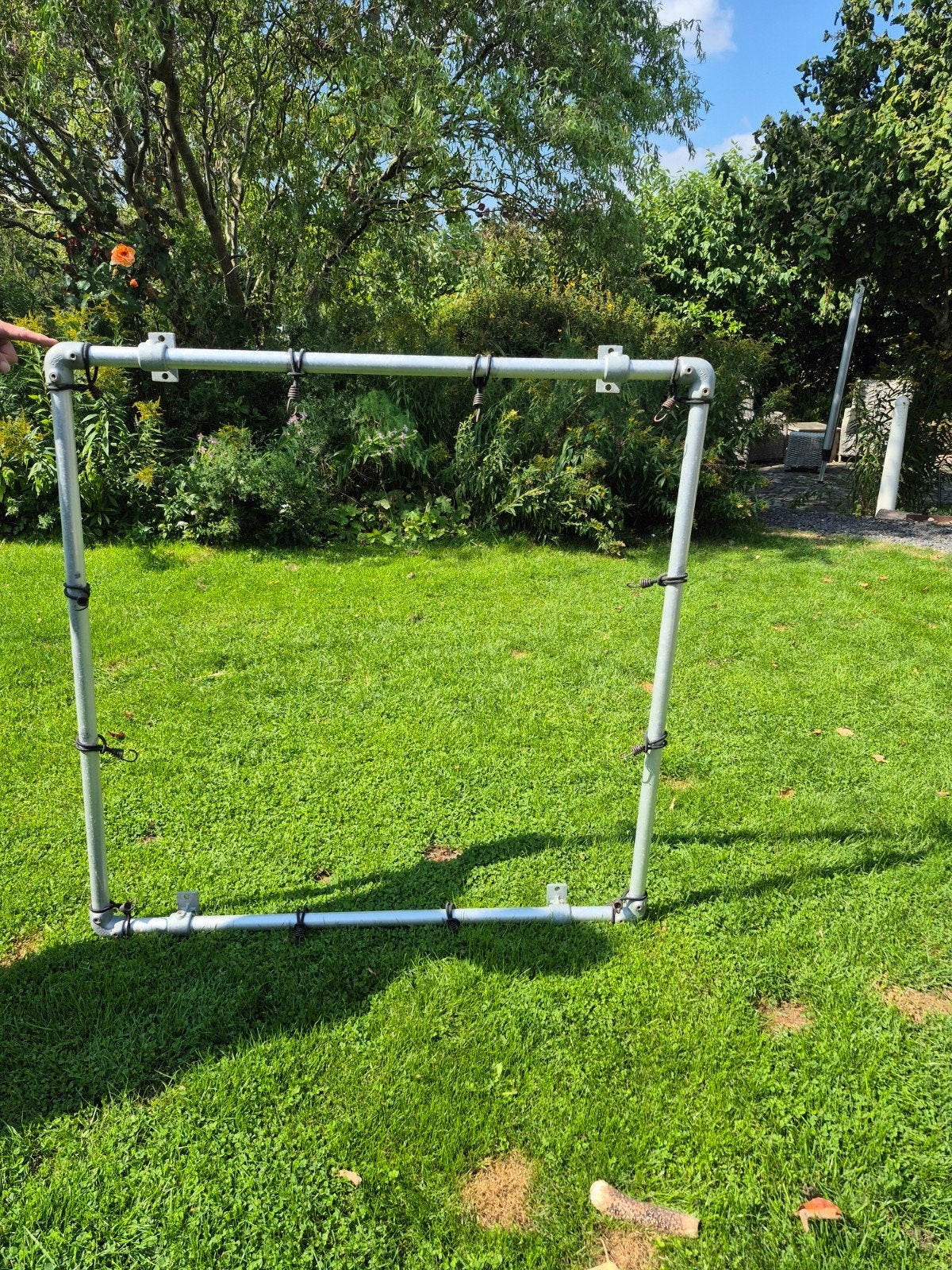 Steigerbuis frame 34mm voor reclamedoek 1x1 meter, Ophalen