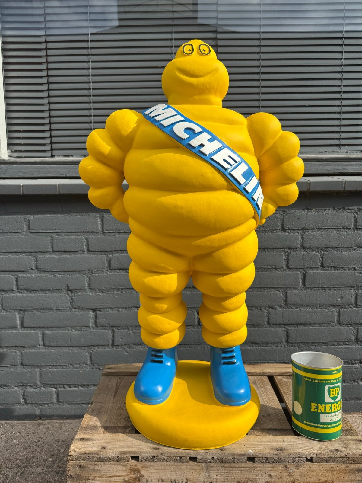 Grote Michelin Bibendum figuur - Geel, Verzamelen, Ophalen, Gebruikt, Overige typen