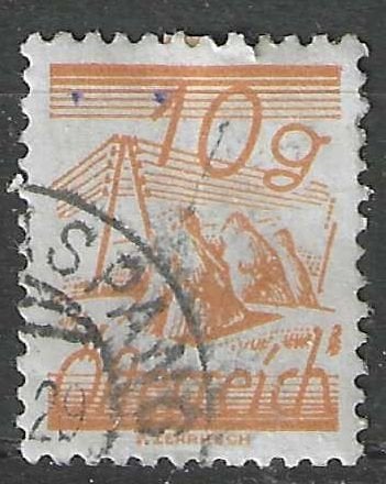 Oostenrijk 1925/1927 - Yvert 338 - Hooischolven - 10 g. (ST), Verzenden, Gestempeld