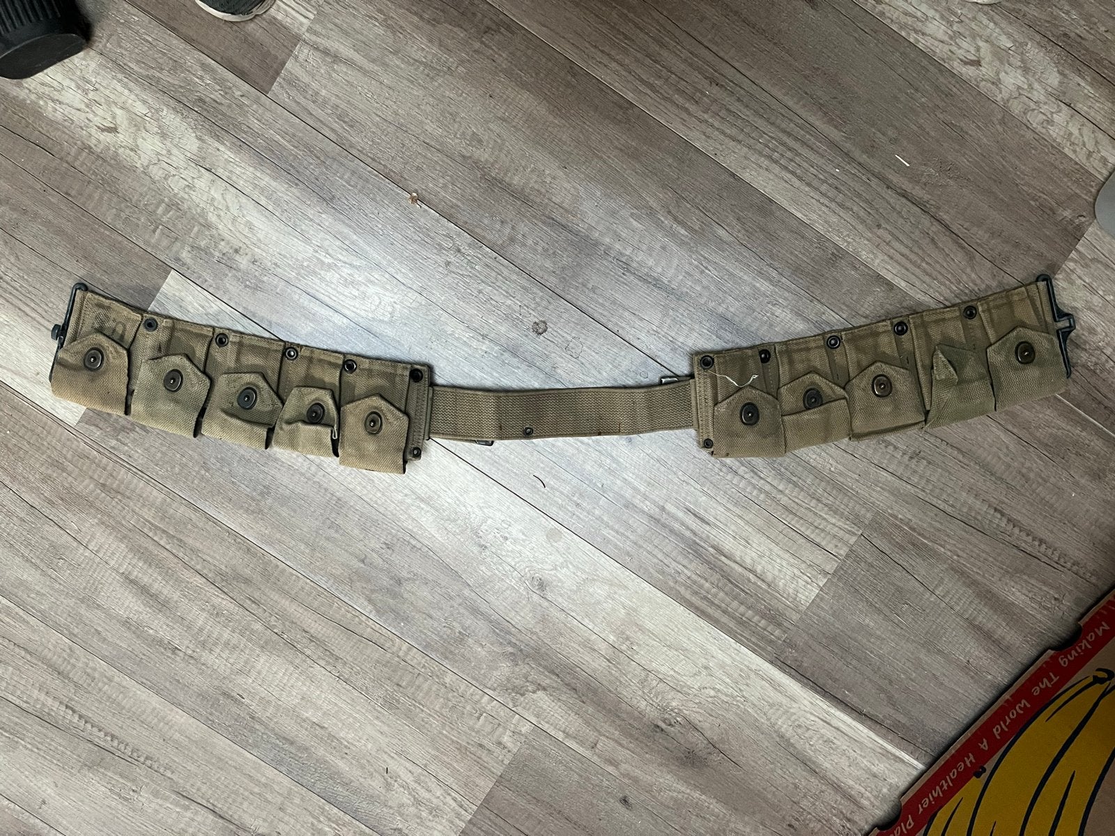 Originele M1 Garand patroonriem WOII, Ophalen of Verzenden, Landmacht, Amerika, Overige typen