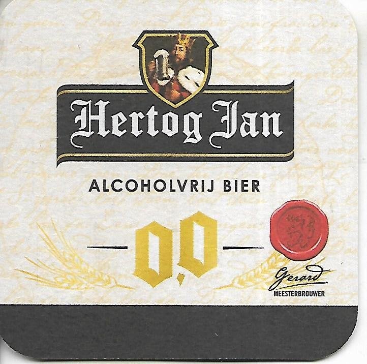 Hertog Jan Alcoholvrij bier, Ophalen of Verzenden, Gebruikt, Viltje(s), Hertog Jan