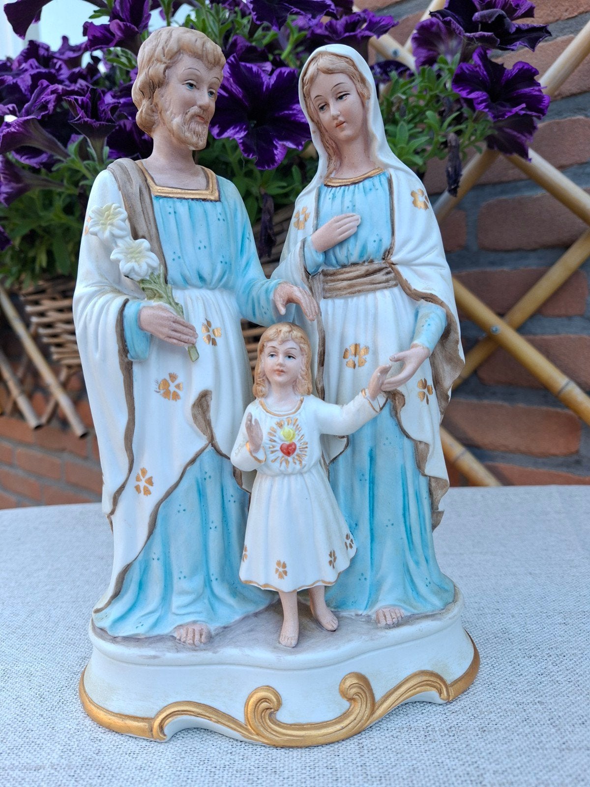 Mooi biscuit beeld van Jozef, Maria en kindje Jezus, Ophalen of Verzenden