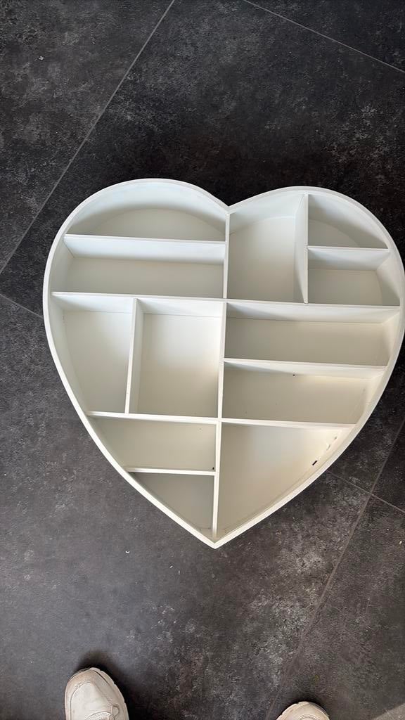 Groot decoratief hart met vakjes, Ophalen of Verzenden, Zo goed als nieuw, 50 tot 75 cm, Minder dan 100 cm