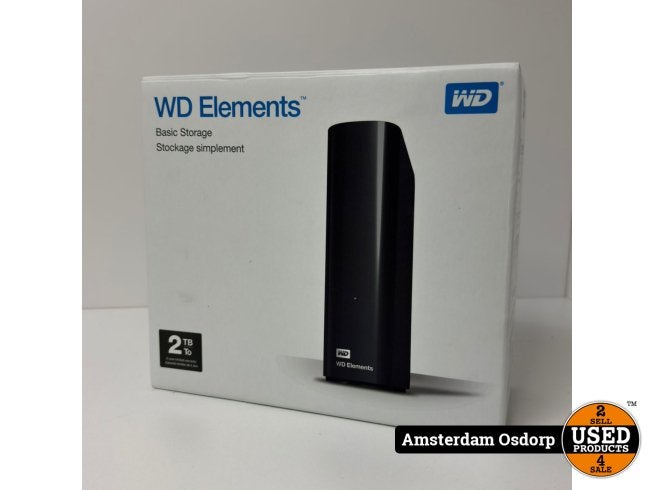 WD Elements Basic Storage 2TB | Nieuw, Western Digital, Nieuw, https://www.westerndigital.com/nl-nl/support/contact-us, 5601 Great Oaks Parkway, San Jose, CA 95119, Verenigde Staten