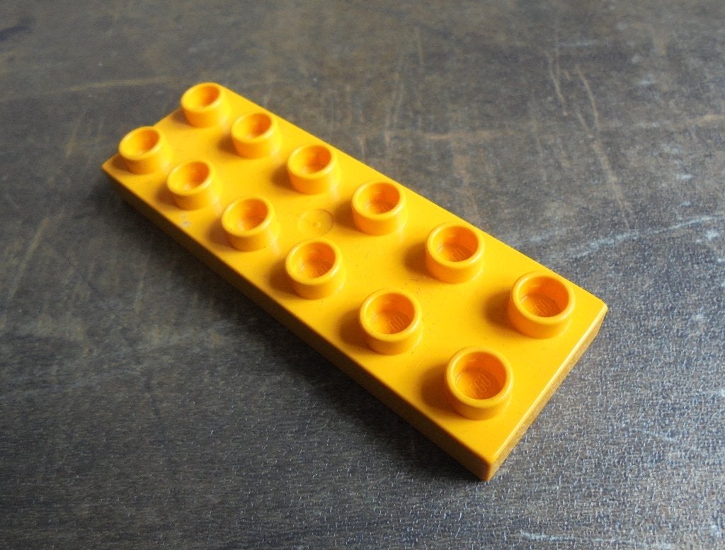 Lego Duplo Plate 2x6 (zie foto's) 3, Ophalen of Verzenden, Gebruikt, Losse stenen, Duplo