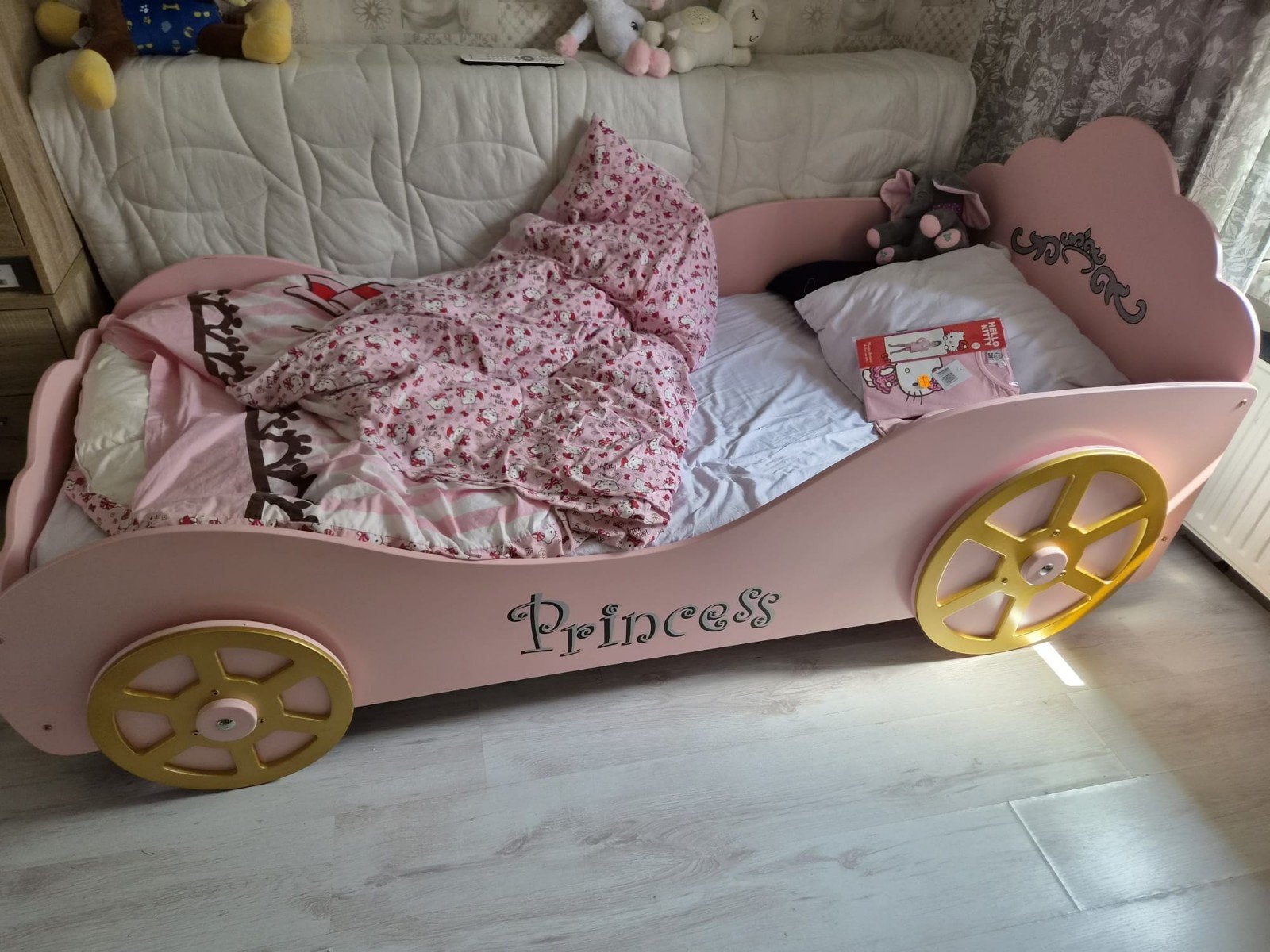 Prinsessen bed, Kinderen en Baby's, Kinderkamer | Bedden, Gebruikt, 70 tot 85 cm, 180 cm of meer, Ophalen