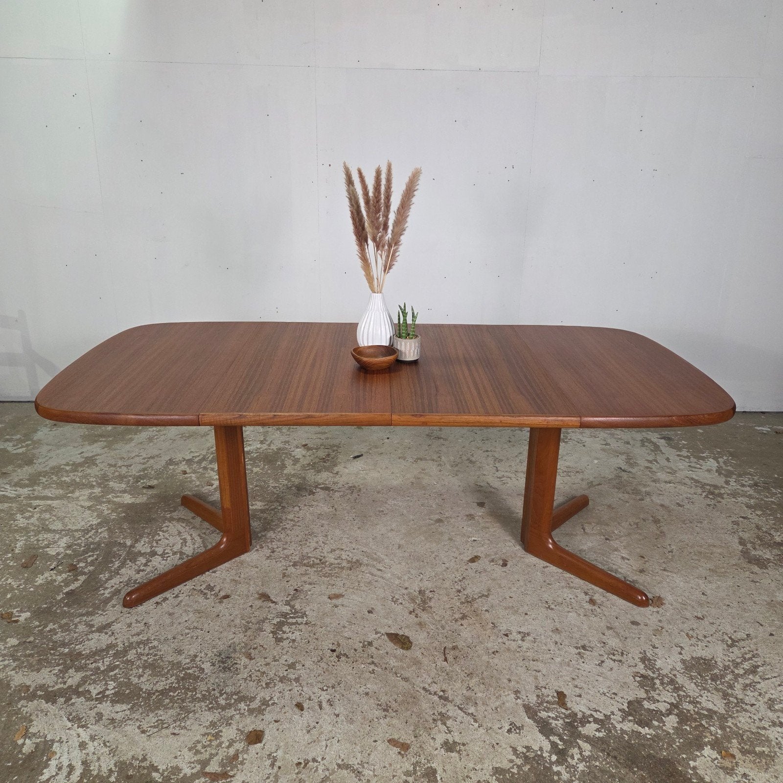 Skovby, vintage Deense verlengbare eettafel teak, jaren 60, Huis en Inrichting, Ophalen, 100 tot 150 cm, Mid Century, uittrektafel, ovale tafel, Danish, Dyrlund