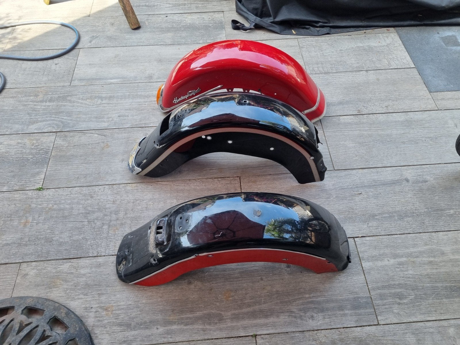Drie spatborden softail evo en twin cam, Ophalen of Verzenden, Gebruikt