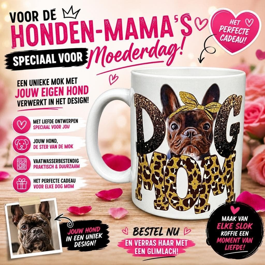 Uniek Moederdag Cadeau voor de echte Honden-Mama’s!, Huis en Inrichting, Verzenden, Nieuw