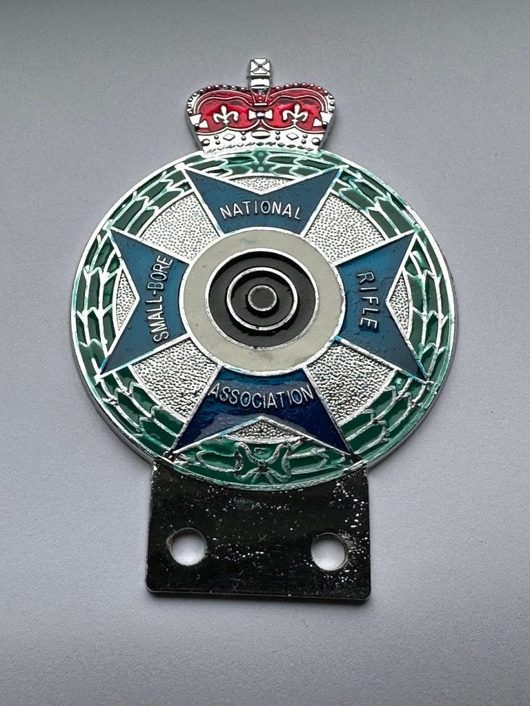 Mooi Small-Bore Rifle Association embleem t.b.v. Uw oldtimer, Ophalen of Verzenden, Zo goed als nieuw, Overige typen
