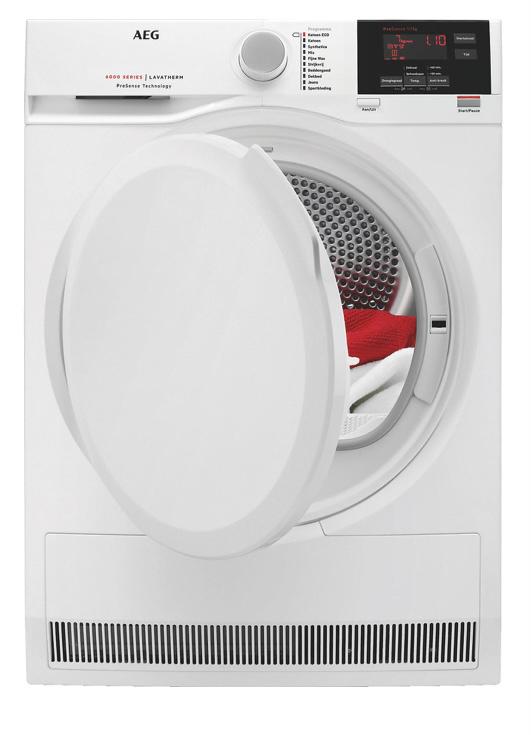 Wasdroger AEG T6DB72GP, Ophalen, 6 tot 8 kg, Zo goed als nieuw, Voorlader