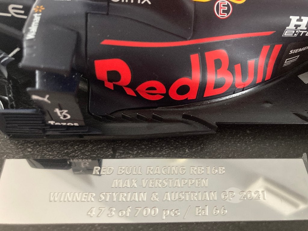 ✅ Max Verstappen editie 66 1:18 Styrian + Austrian GP 2021, Ophalen of Verzenden, Nieuw, Formule 1