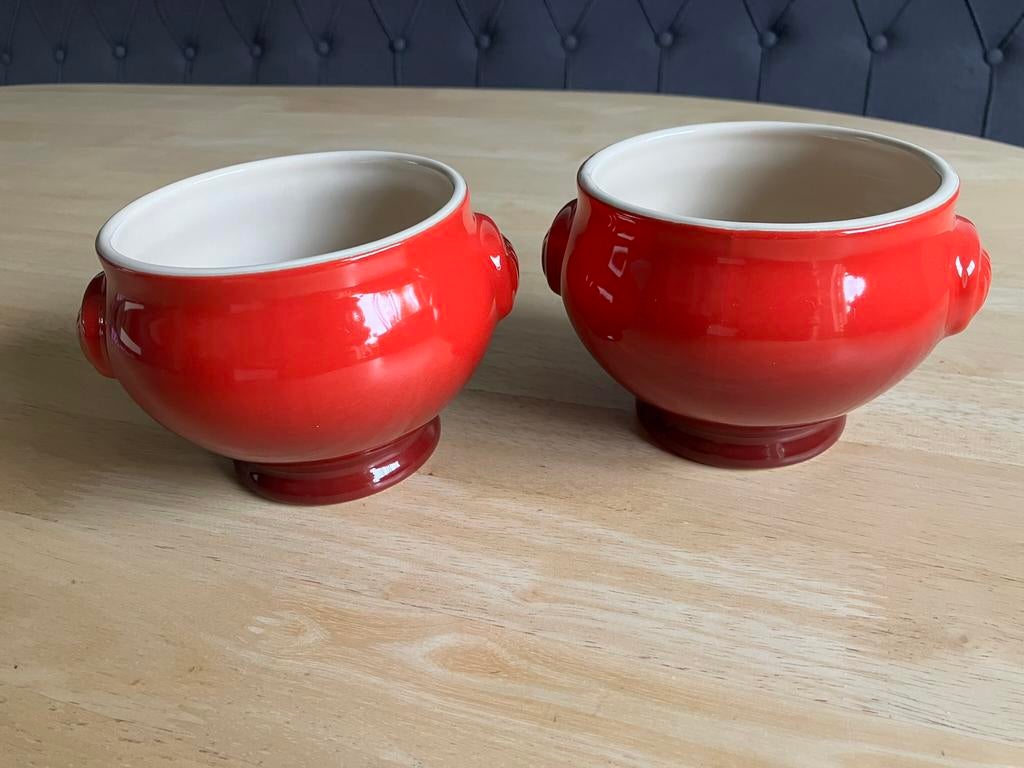 Le Creuset soepkommen (2 stuks), Ophalen, Zo goed als nieuw, Kom(men), Overige stijlen