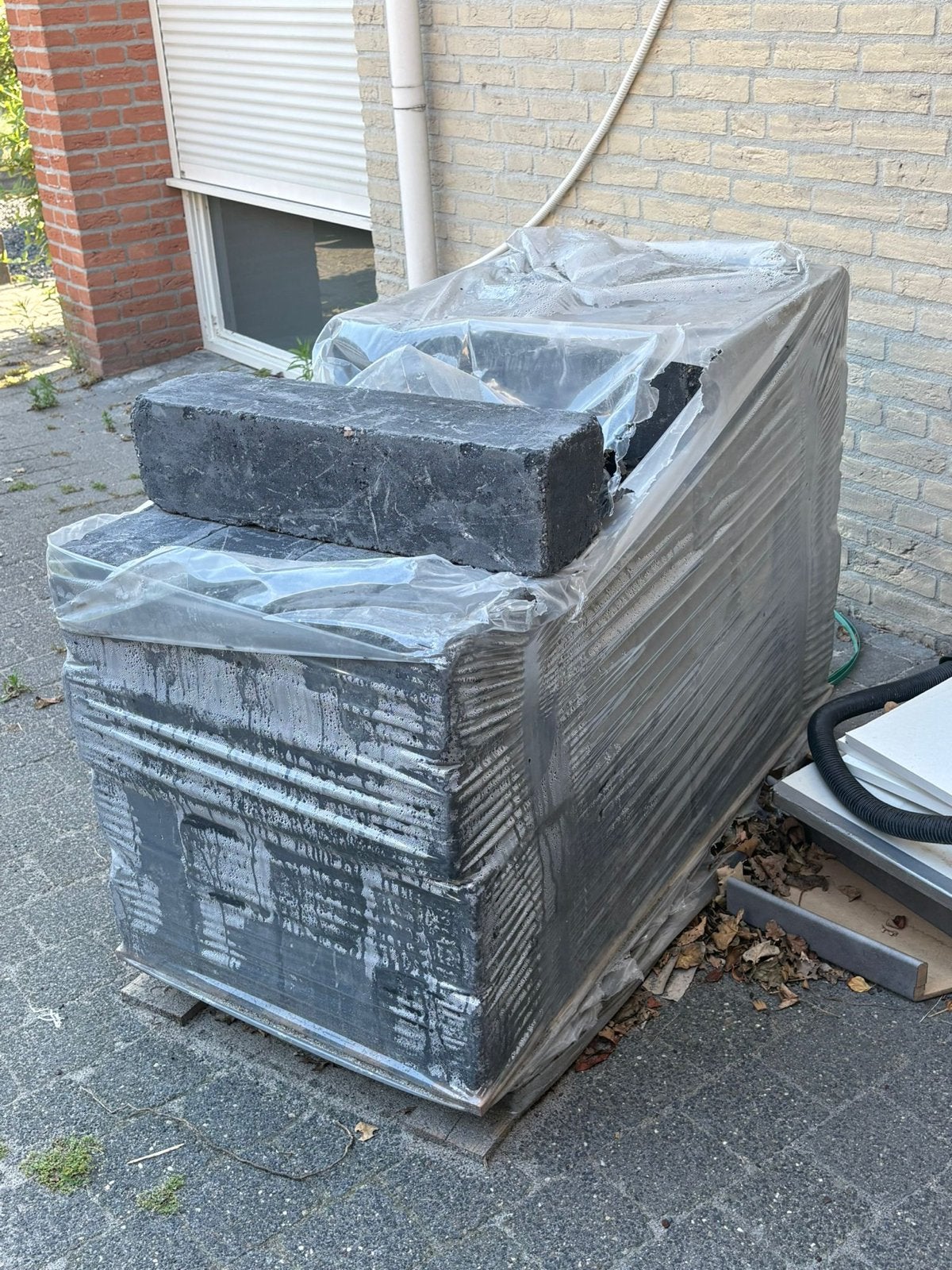 37x EXCLUTON Stapelblok Linia Excellence getrommeld nero, Ophalen, Blok, Nieuw, Minder dan 25 cm