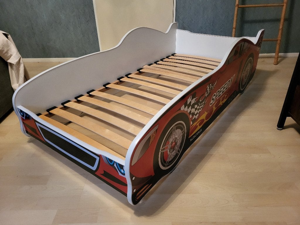 Kinderbed raceauto, Gebruikt, 70 tot 85 cm, 140 tot 160 cm, Ophalen