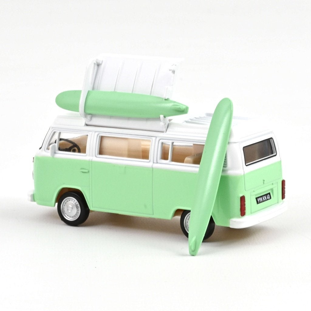 Norev 1:43 Volkswagen Combi T2b Camper 1973 Green Jet car, -, Nieuw, Norev, Ophalen of Verzenden