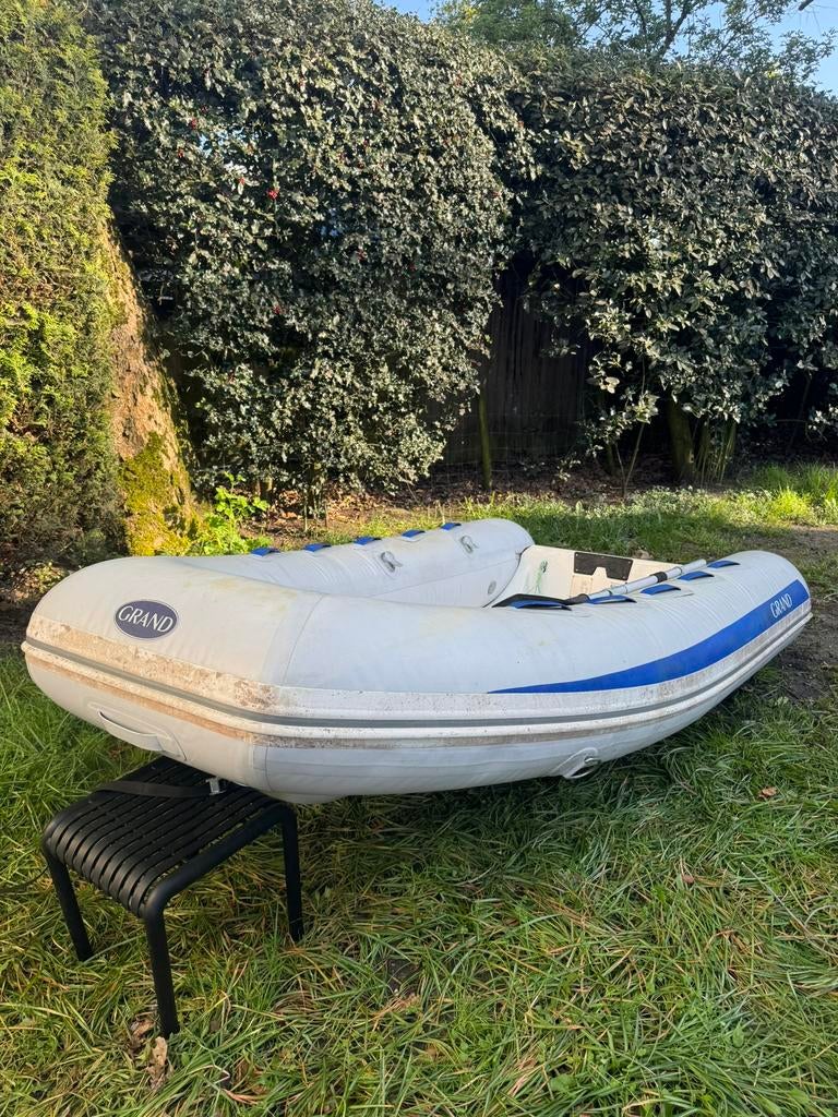 Grand Rib S300S + yamaha 4pk 4takt motor, Watersport en Boten, Ophalen, Zo goed als nieuw, Benzine, Grand