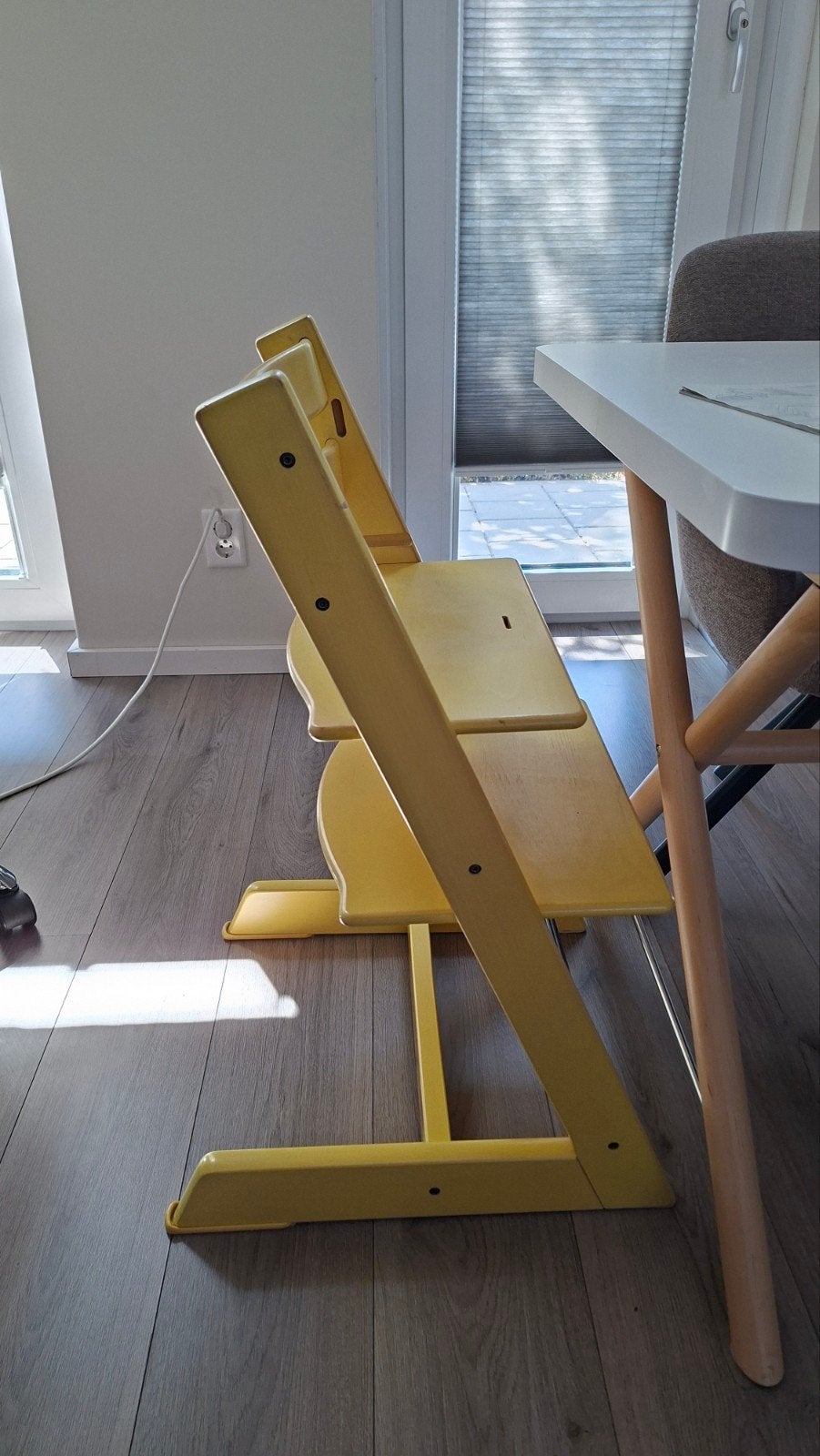 Stokke Tripp Trapp stoel - Prachtige gele kleur, Ophalen, Gebruikt, Meegroeistoel