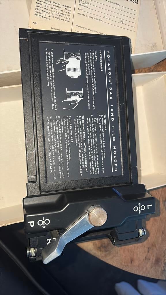 Nieuw vintage Polaroid 545 Land Film Houder., Ophalen of Verzenden, Nieuw