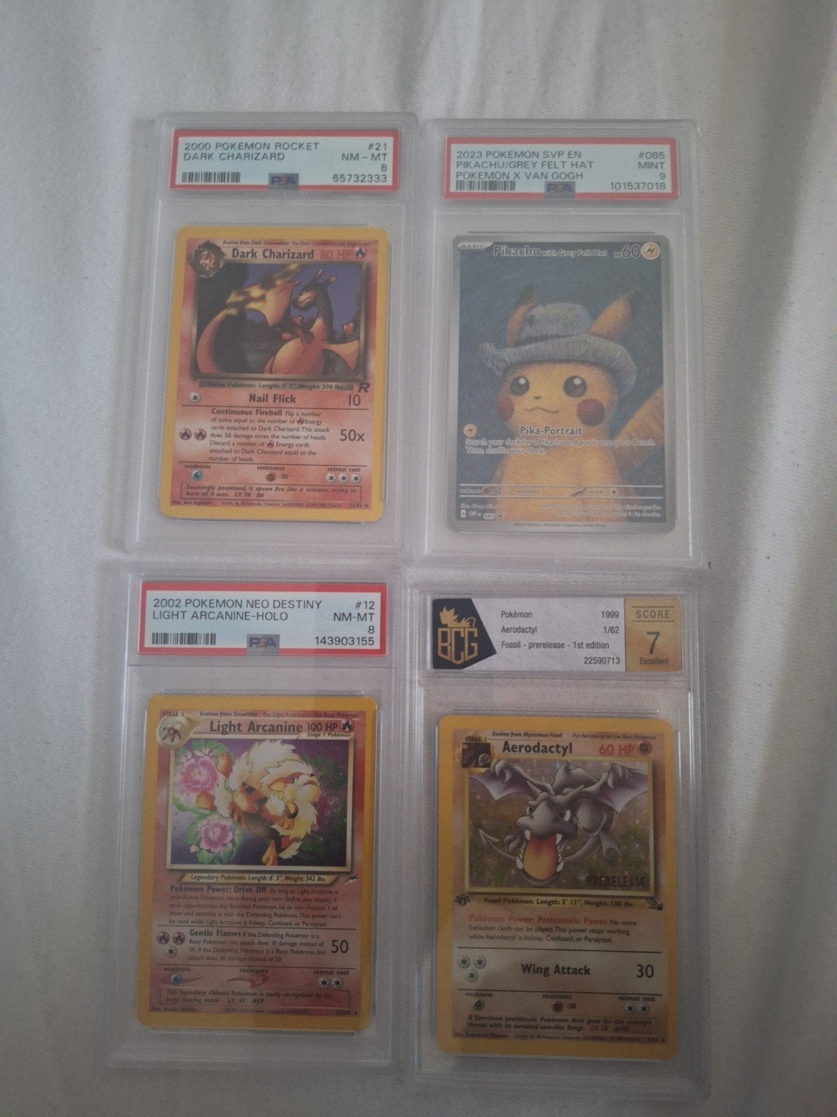 Zeldzame Pokémon Kaarten Collectie - PSA & BCG Graded, Ophalen, Zo goed als nieuw, Meerdere kaarten
