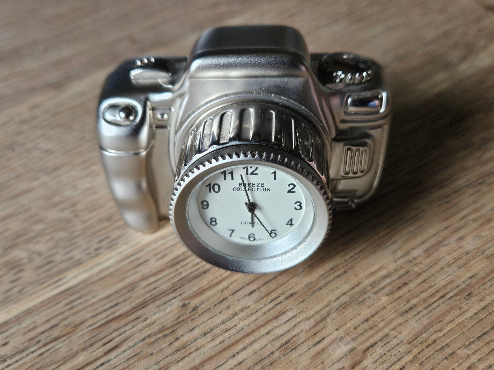 Vintage Breeze Collection miniatuur camera met klokje, Ophalen of Verzenden