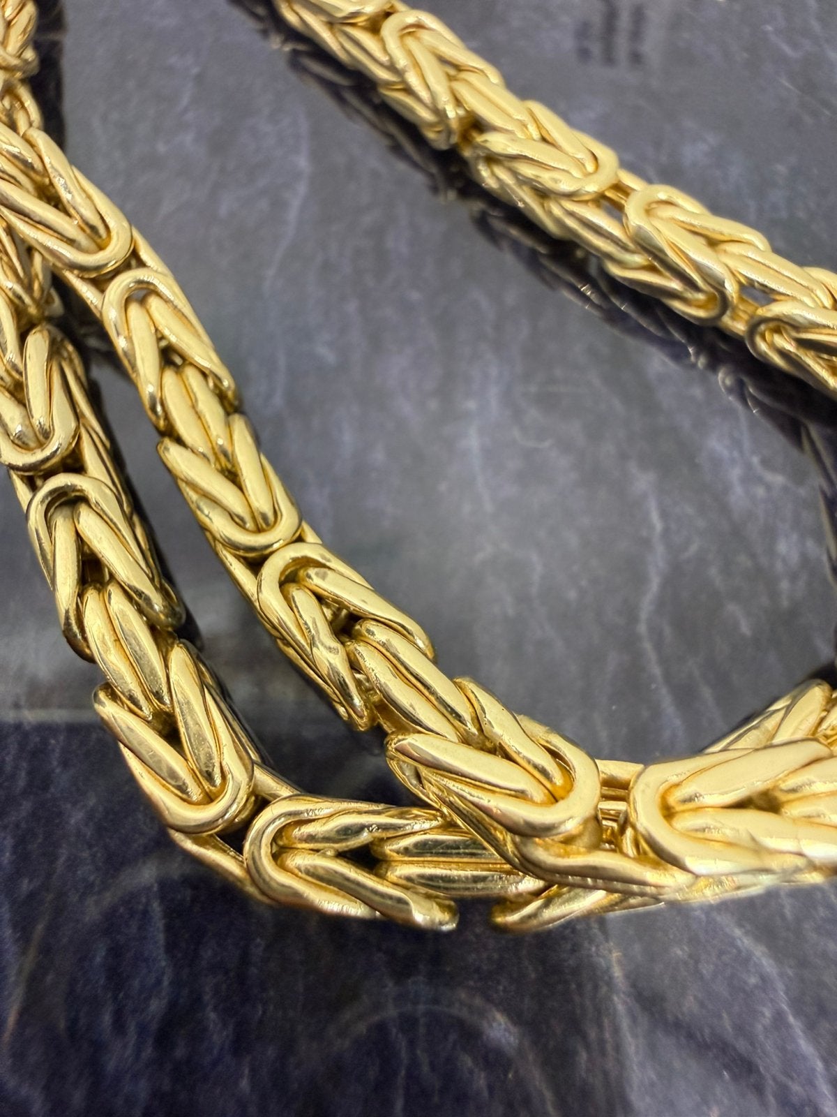 Prachtige 14 karaats gouden koningsketting 60 cm , 4 mm, Ophalen of Verzenden, Nieuw, Goud