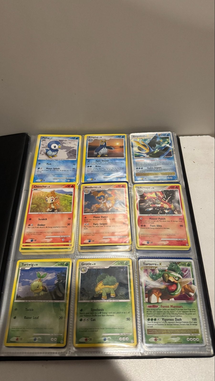 Pokémon Album (o.a.Torterra X & Empoleon holo ), Ophalen of Verzenden, Gebruikt, Boek of Catalogus