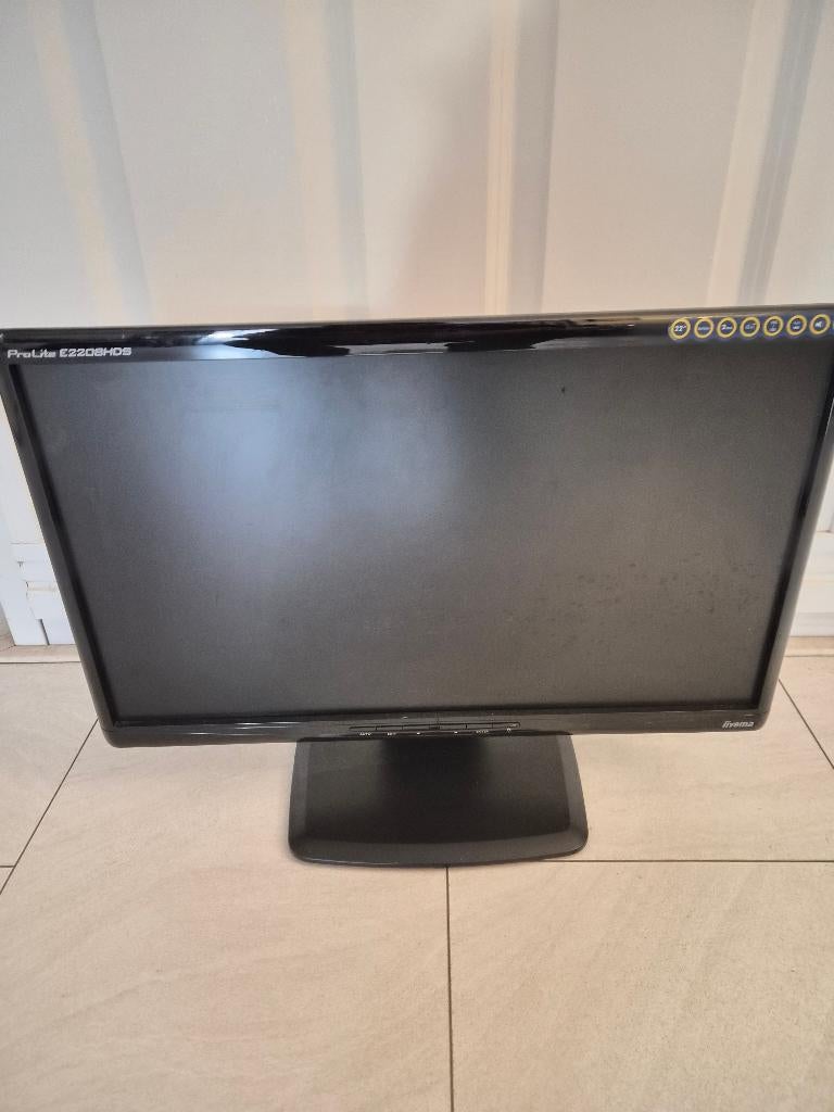 2x Iiyama ProLite E2208HDS 22 inch monitor, Computers en Software, Monitoren, Gaming, Gebruikt, Iiyama, Full HD
