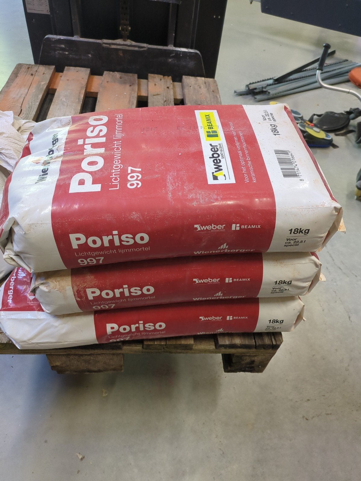 Wienerberger Poriso Lichtgewicht Lijmmortel - 3 zakken, Ophalen, Nieuw