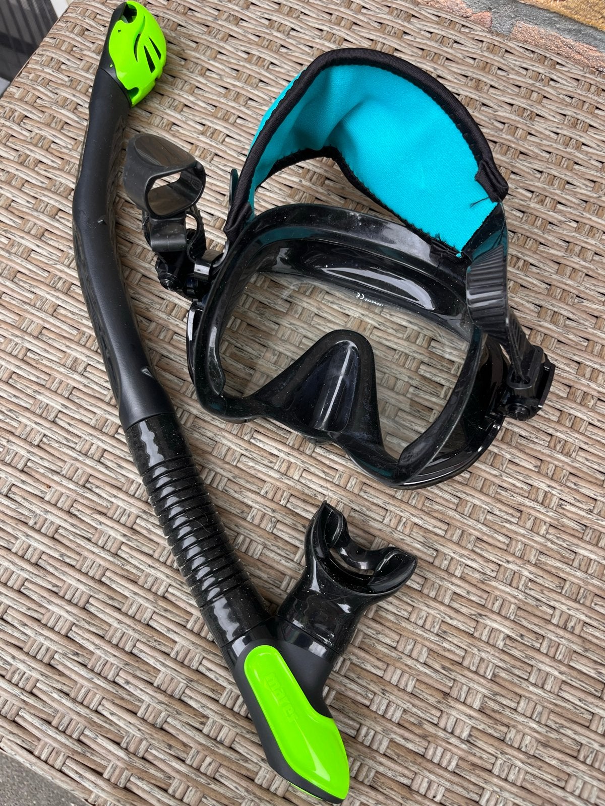 Mares Duikbril met Snorkel - Zo goed als nieuw, Watersport en Boten, Duiken, Ophalen of Verzenden, Zo goed als nieuw, Duikbril of Snorkel