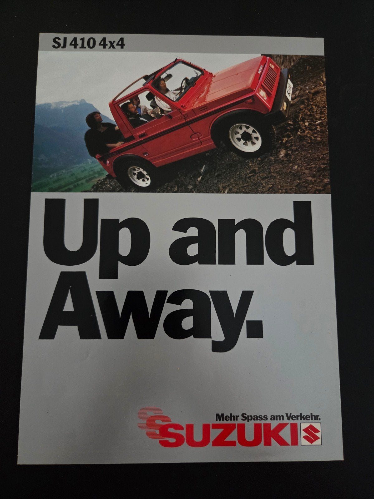Brochure Suzuki SJ410 4x4 1982, Ophalen of Verzenden, Zo goed als nieuw, Overige merken