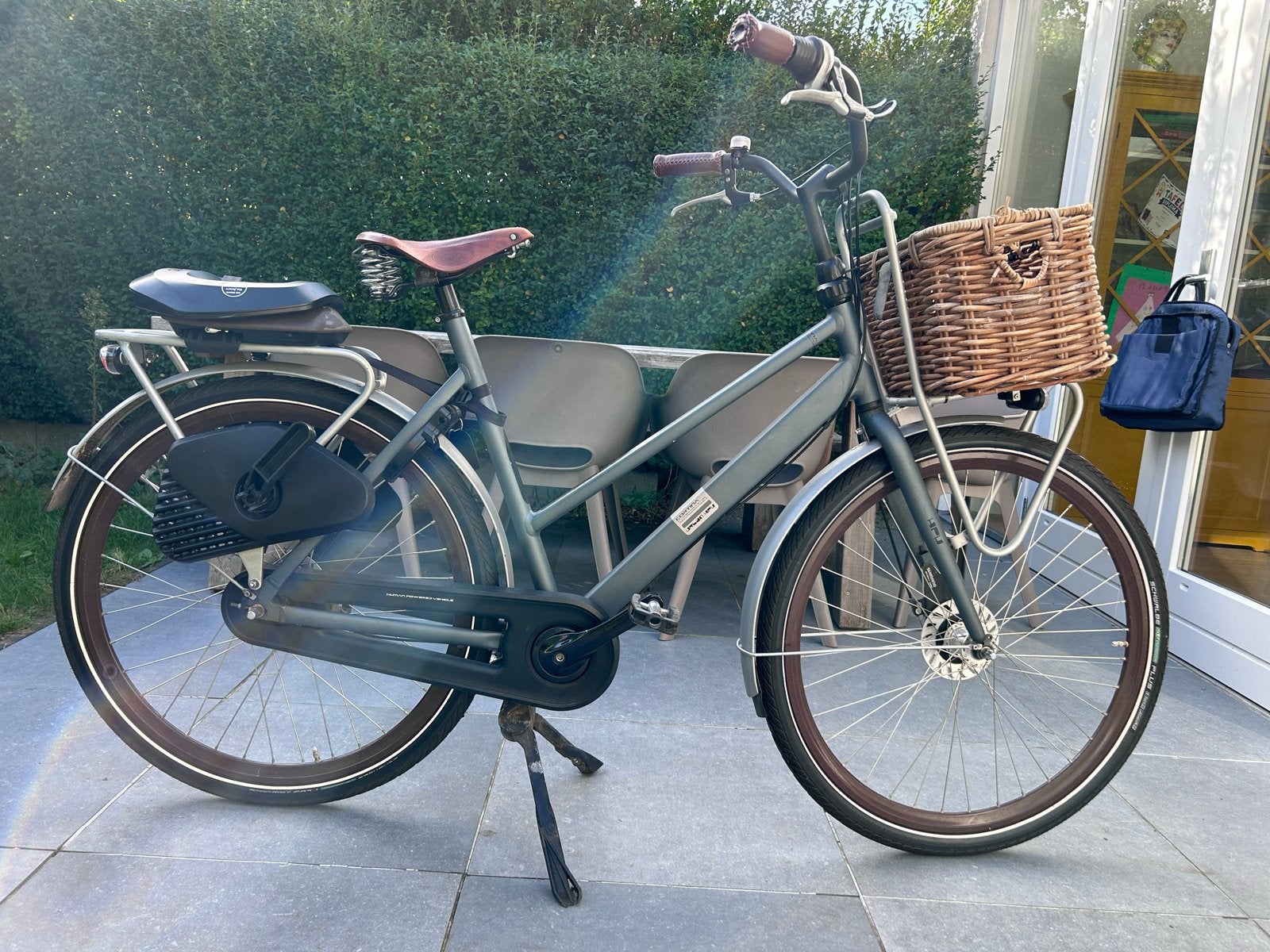 Cortina Urban Stadsfiets met kinderzitje en mand, Fietsen en Brommers, Versnellingen, Schijfrem, Ophalen, Overige merken