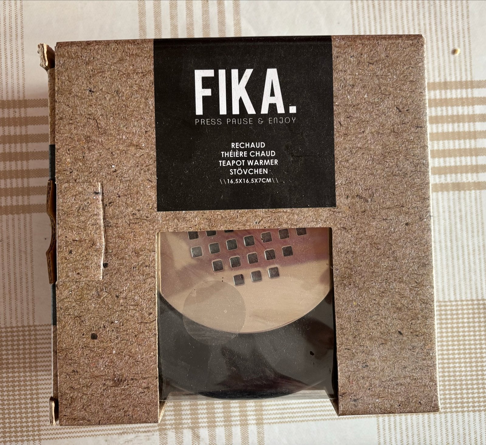 Fika Rechaud - Nieuw in verpakking, Theepot/fluitketel, Nieuw, Ophalen of Verzenden, Zwart