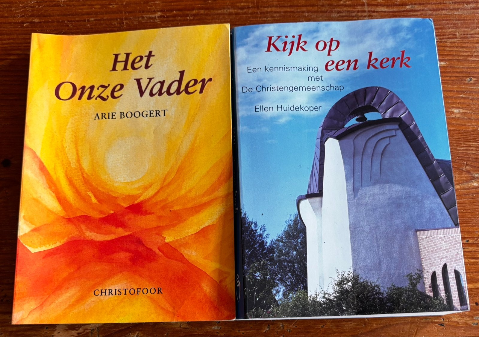 Set christelijke boeken – Het Onze Vader & Kijk op een kerk, Verzenden, Zo goed als nieuw, Spiritualiteit algemeen, Achtergrond en Informatie