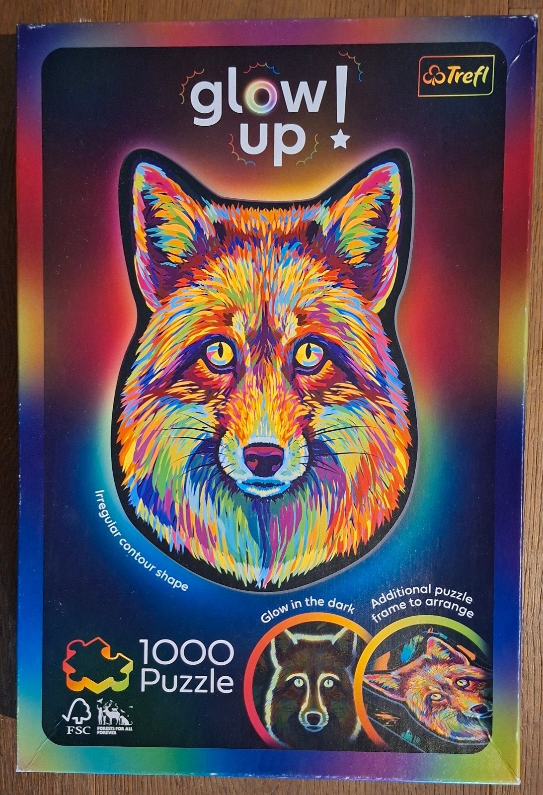 Glow in the dark puzzel 1000 stukjes, Ophalen, 500 t/m 1500 stukjes, Zo goed als nieuw