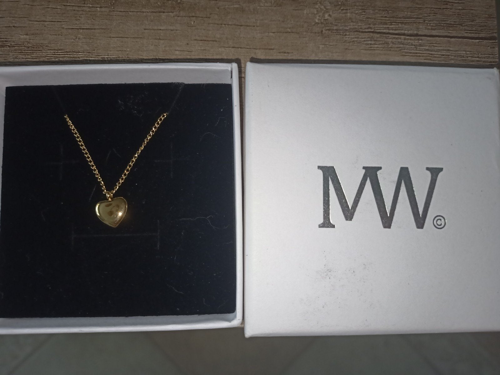 ketting (14 kr goldplate) met hartje hanger, Ophalen of Verzenden, Nieuw, Goud, Overige materialen