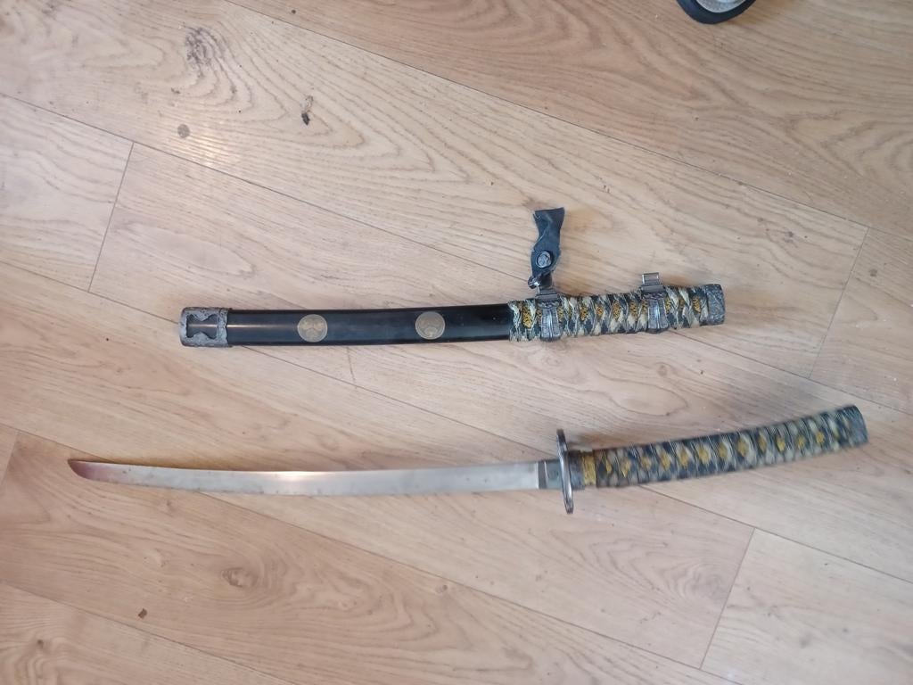 Decoratieve Samoerai Zwaarden Set - Katana en Wakizashi, Ophalen of Verzenden, Gebruikt