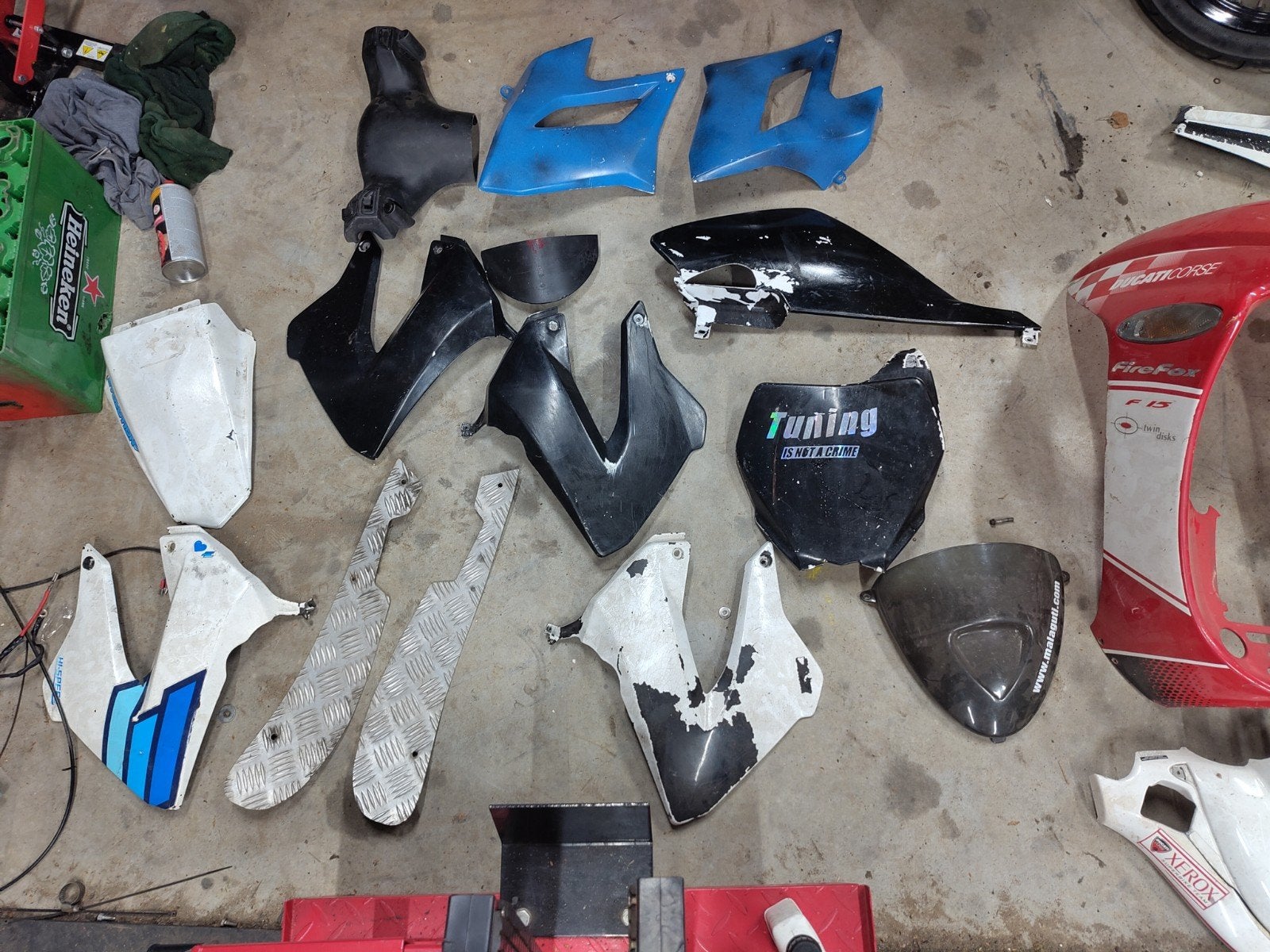 Scooter kappen, Fietsen en Brommers, Brommeronderdelen | Scooters, Ophalen of Verzenden, Gebruikt, Kap, Overige merken