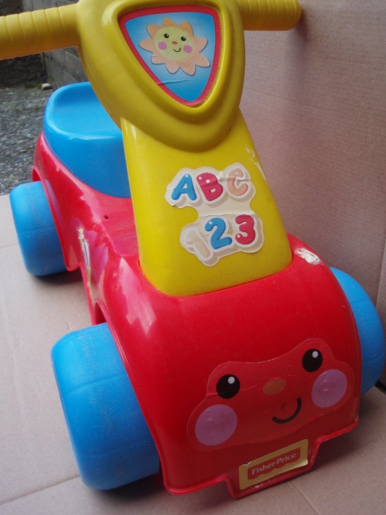 Fisher Price: Speelauto met licht en geluid, Ophalen, Zo goed als nieuw, Auto of Voertuig, Met licht