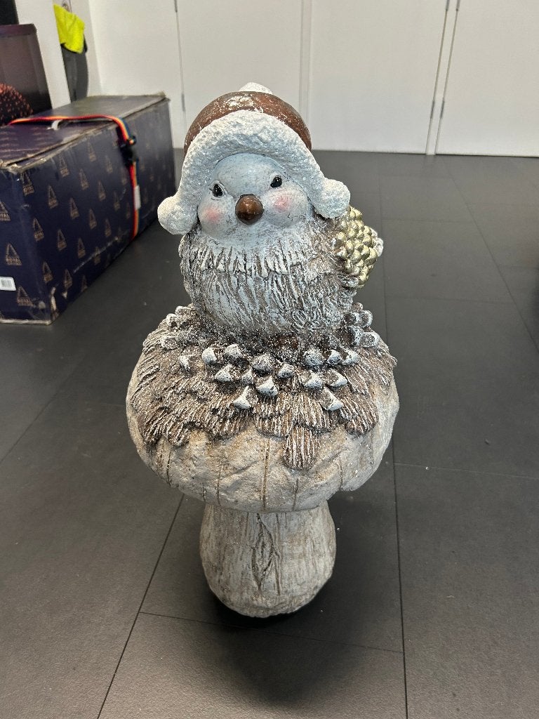 kerstpaddenstoel met vogel, Ophalen, Gebruikt